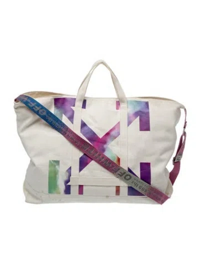 Pre-owned Off-white Canvas Tote In White