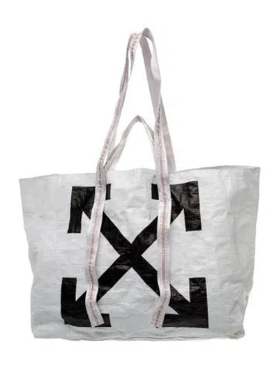 Pre-owned Off-white Canvas Tote In White