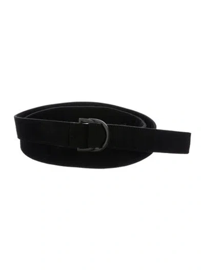 Pre-owned Off-white Canvas Waist Belt In Black