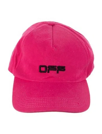 Pre-owned Off-white Cap In Pink
