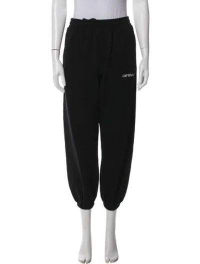 Pre-owned Off-white Caravaggio Arrow Sweatpants In Black