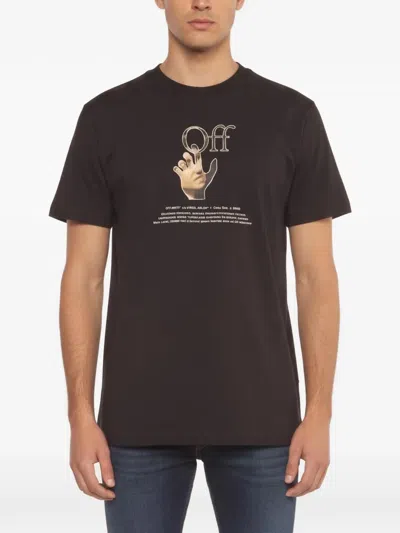 Pre-owned Off-white Caravaggio Graphic-print T-shirt In Black