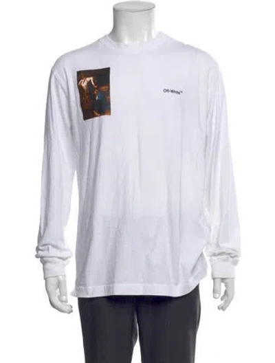 Pre-owned Off-white Caravaggio Lute Graphic Print T-shirt In Multi