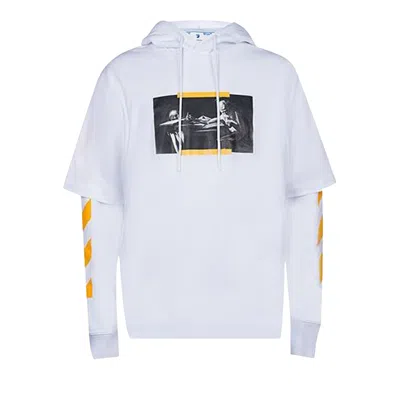 Pre-owned Off-white Caravaggio Painting Dbl Sleeve Hoodie 'white' | Men's Size S