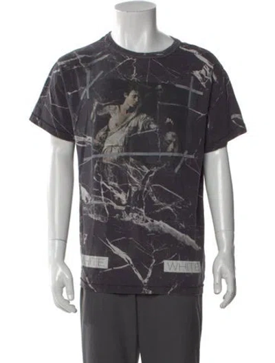 Pre-owned Off-white Caravaggio Printed T-shirt In Gray