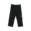 Off-white Cargo-pocket Embroidered Trousers In Black