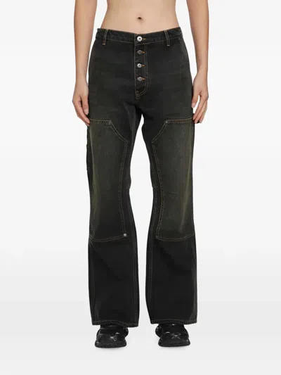 Off-white Off White Half Arrow Flare Carpenter Jeans In Multi