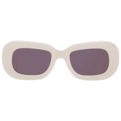 Off-white Carrara Grey Rectangular Unisex Sunglasses Oeri019 0107 50 In Purple