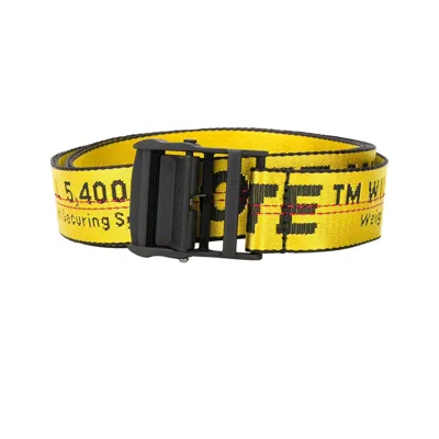 Pre-owned Off-white Carryover Industrial Belt 'yellow' | Multi-color | Men's Size Onesize In Multicolor