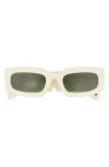 Off-white Cary 52mm Rectangular Sunglasses In Pink