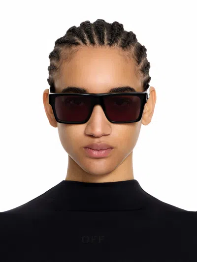 Off-white Casper Dark Grey Lens Sunglasses In Purple