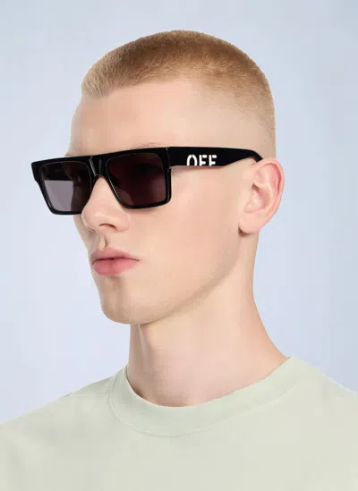 Off-white Casper Dark Grey Lens Sunglasses In Black