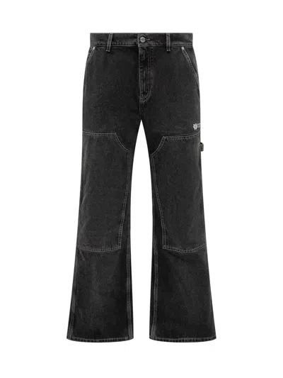 Off-white Casual High-waisted Jeans In Black