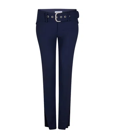 Off-white Casual Loose-fit Trousers In Blue