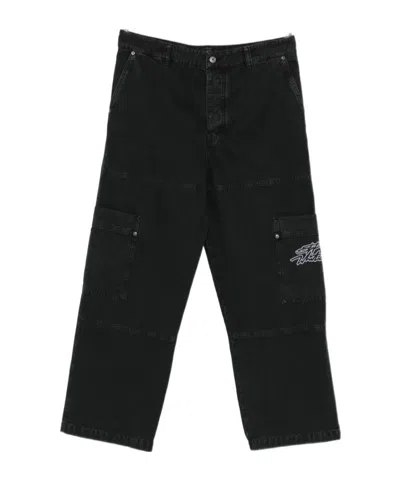 Off-white Casual Pants With Belt Loops In Black