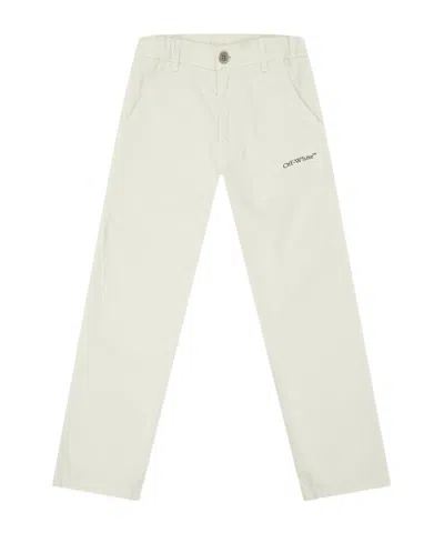 Off-white Casual Workwear Pants In Neutral