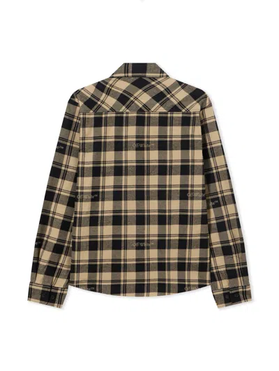 Off-white Check Flann Shirt In Multi