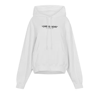 Pre-owned Off-white Cheese Move Hoodie 'white' | Men's Size M