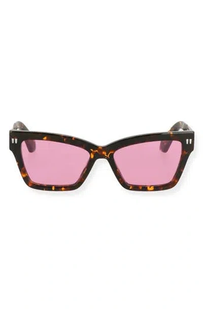 Off-white Cincinnati 54mm Square Sunglasses In Purple