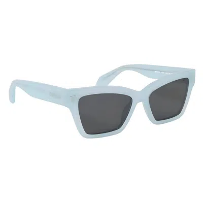 Off-white Cincinnati Grey Cat Eye Unisex Sunglasses Oeri110 4007 54 In Blue