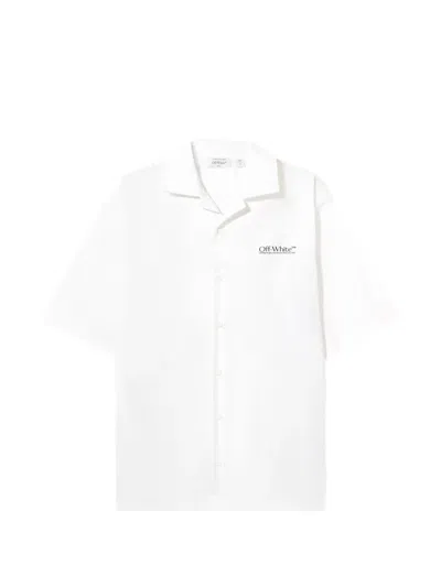 Off-white Circle Off Popl Bowl Cotton Shirt In White