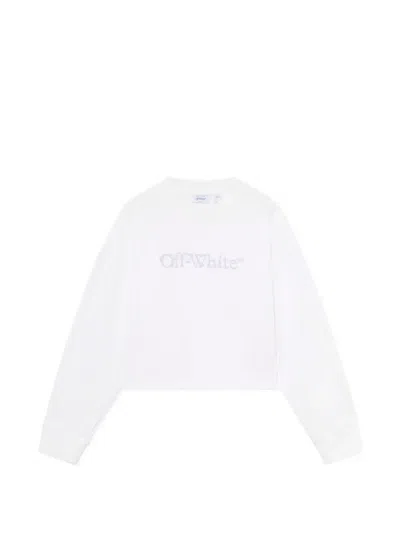 Off-white City Nature Arrow Cropped Crewneck In White
