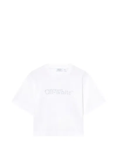 Off-white City Nature Arrow Cropped T-shirt In White