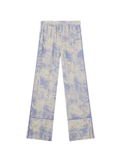 Off-white City Nature Habutai Pajamas In Multi