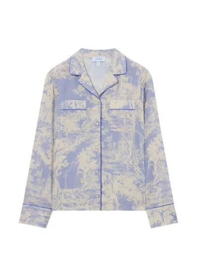 Off-white City Nature Habutai Pajamas Shirt In Neutral