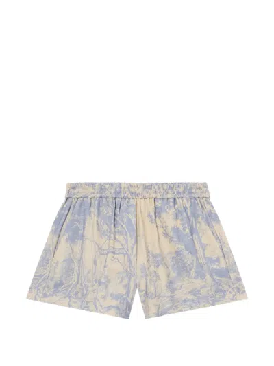 Off-white City Nature Pajama Shorts In Multi