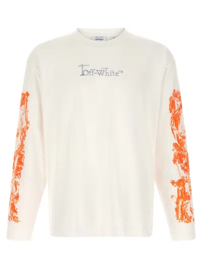Off-white City Nature Skate Long Sleeve Graphic T-shirt In White