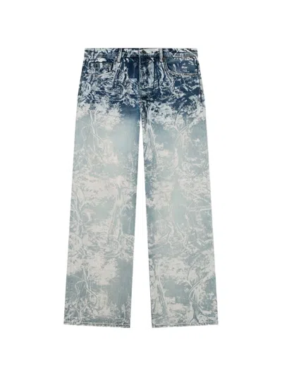 Off-white City Nature Slim Relaxed Jeans In Blue
