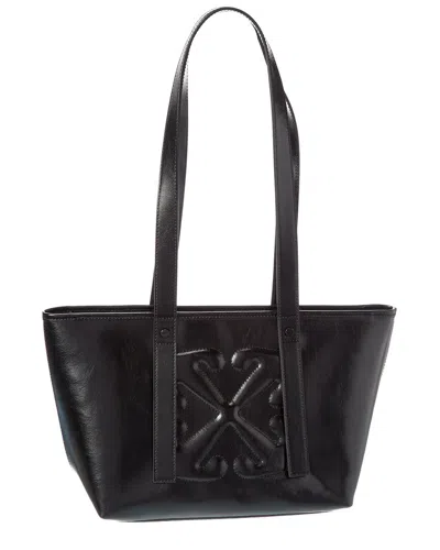 Off-white Classic Day Off Small East West Leather Tote In Black