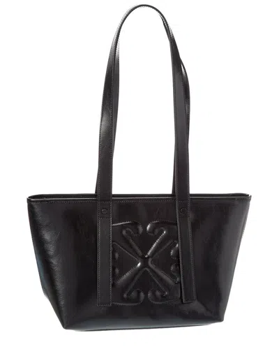Off-white Classic Day Off Small East West Leather Tote In Black