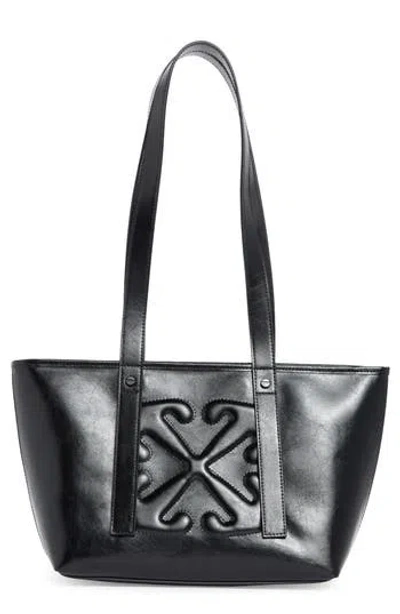 Off-white Classic Day Off Small Leather Tote In Black