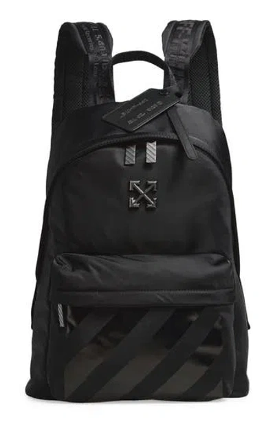 Off-white Classic Dome Nylon Backpack In Black