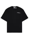Off-white Off White Minimally Styled Short Sleeve T-shirt For Men In Black