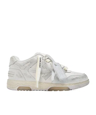 Off-white Vintagefinish Lowtop Sneaker In White