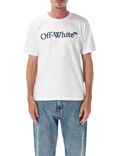 Off-white Classic Short-sleeve Tee With Bold Logo Detail In White