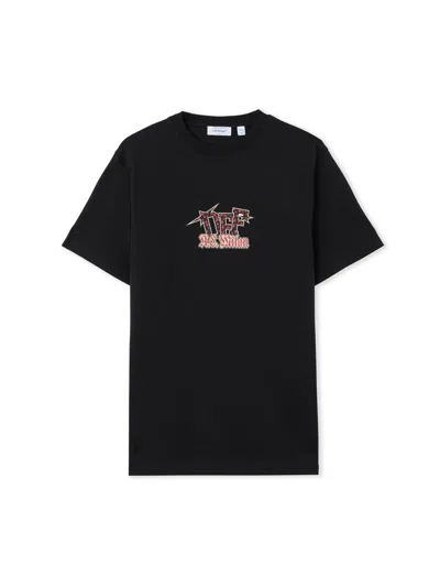 Off-white X C/o Ac Milan Slim T-shirt 'black Red' In Multi