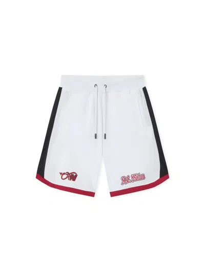 Off-white X C/o Ac Milan Arrow Tech Shorts 'white Red'
