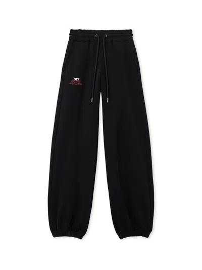 Off-white ™ C/o Ac Milan Cuffed Sweatpants In Black