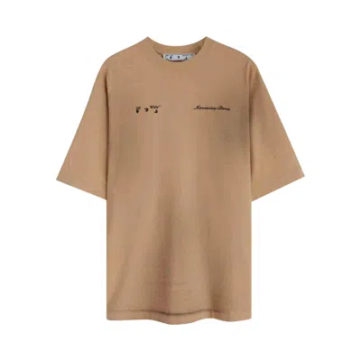 Pre-owned Off-white C/o Project Maybach Short-sleeve T-shirt 'beige' | Tan | Men's Size S In Brown