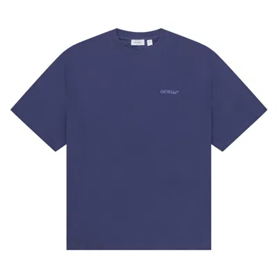 Pre-owned Off-white C/o Virgil Abloh Barber Arrow T-shirt 'dark Blue' | Men's Size L