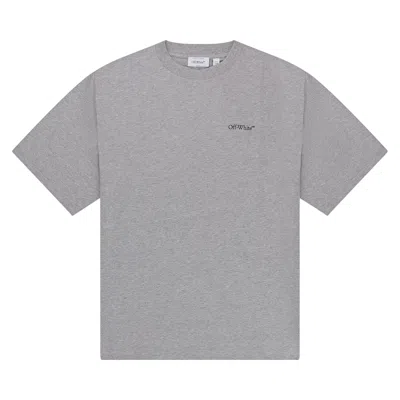 Pre-owned Off-white C/o Virgil Abloh Barber Arrow T-shirt 'heather Grey' | Men's Size Xl
