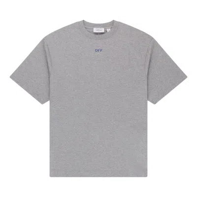 Pre-owned Off-white C/o Virgil Abloh Grey Fit Dripping Arrow T-shirt 'heather Grey' | Men's Size M