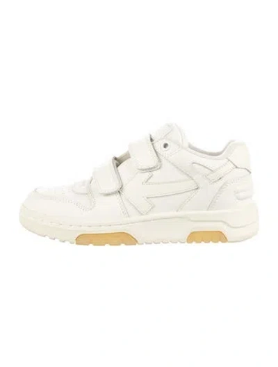 Pre-owned Off-white C/o Virgil Abloh Kids' Out Of Office Touch-strap Sneakers In White