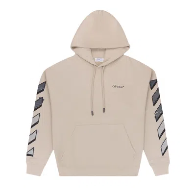 Pre-owned Off-white C/o Virgil Abloh Marker Arrow Hoodie 'silver Lining' | Tan | Men's Size M