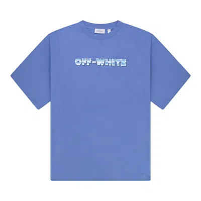 Pre-owned Off-white C/o Virgil Abloh Metal Arrow T-shirt 'allure' | Blue | Men's Size Xs