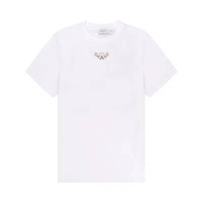Pre-owned Off-white C/o Virgil Abloh White Bandana Arrow Slim T-shirt 'white' | Men's Size M